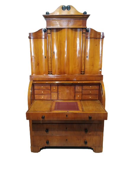 Trumeau lastronato in legno acero 1820/1840